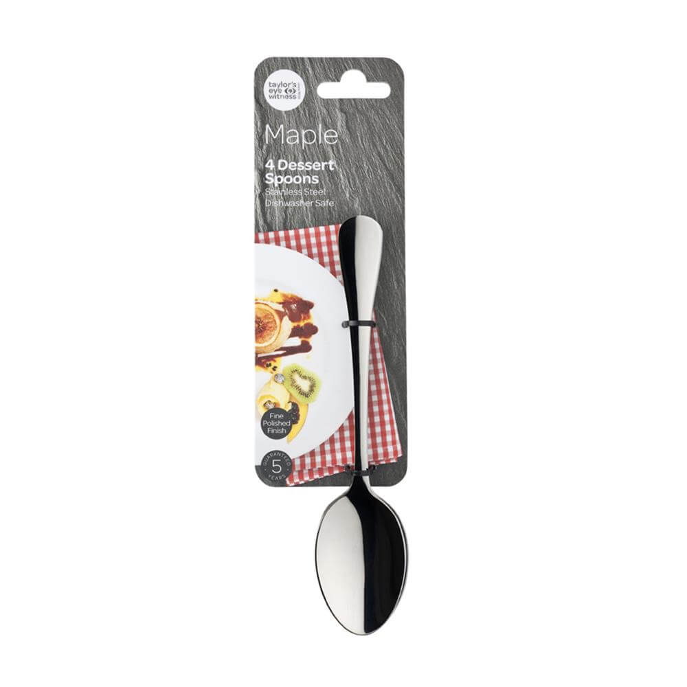 Taylor's Eye Witness Maple Set of 4 Dessert Spoons